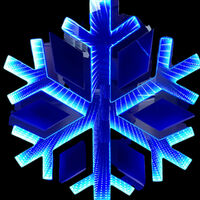 Infinity Hanging Snowflake Large Blue 60cm