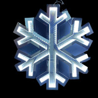 Infinity Hanging Snowflake Large White 60cm