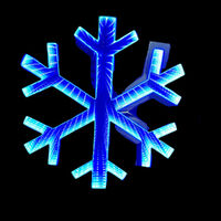Infinity Hanging Snowflake Small Blue 40cm