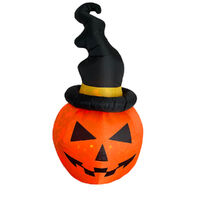 Inflatable LED Pumpkin with Hat 180cm