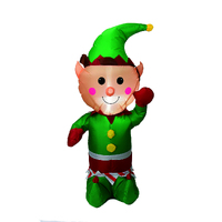 Inflatable Elf with LED lights 120cm