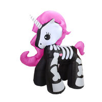 Inflatable LED Unicorn Skeleton 120cm