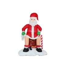 Inflatable Naughty Chimney Santa 200cm