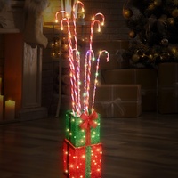 LED Present stack w. Candy Canes 180cm