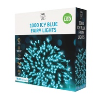 LED Fairy Lights 1000 Reel Blue 