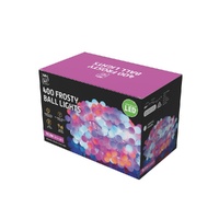 LED Frosted Ball Lights Carnival Colours 2000cm