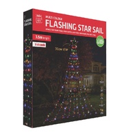 LED Star Cascade Multicolour 350cm