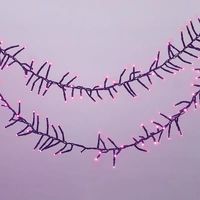 500 LED Cluster Lights Pink 6.5m