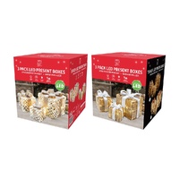 LED String Presents Natural 3pc 2 Asst 30cm