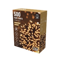 LED 500 Fairy Lights w.Timer Vintage Gold