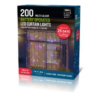 200 Timer Curtain Lights Multicolour