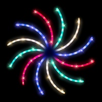 Flash Spiral Multicolour 56cm