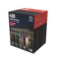 LED 400 Cluster Cracker Lights Multicolour 4.8m