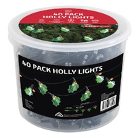 LED Holly Lights 40pk 5.85m