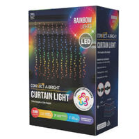LED Connectable Curtain Lights Rainbow