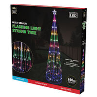 LED Digital Flash Strands Tree Multi