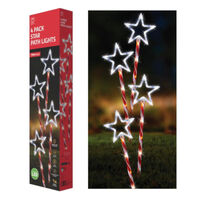 LED Candy Star Path Lights 4pc 74cm