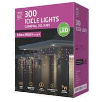 LED Icicle Lights 300 Carnival