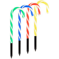 Candy Cane LED Light Set 4 Multicolour