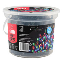 LED Fairy Lights Multicolour 600pc