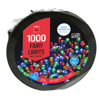 LED Flashing Multicolour String + Timer 1000pc