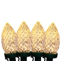 C9 Pinecone String Lights 50 LED Warm White