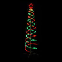 Double Spiral Tree 2.1m Red Green