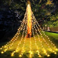 Curtain Light with Star 300 LED Warm White