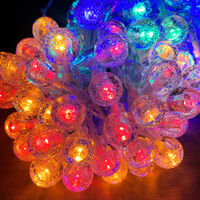 100 LED Bubble Ball String Lights Multicolour