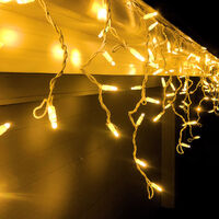 Icicle Lights WARM WHITE 4.8m Extendable