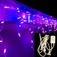 NEW Icicle Lights BLUE/PINK 4.8m + Controller