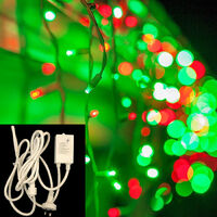 Icicle Lights GREEN/RED 4.8m + Controller