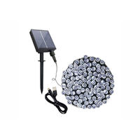 Solar USB Dual LED Fairy Lights 300 Cool