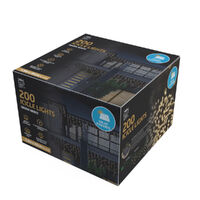 Solar Icicle Lights 200 Warm