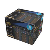 Solar Icicle Lights 400 Multi