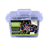 Solar 1000 LED Fairy Lights Multicolour