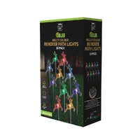 Solar Reindeer Path Lights Multicolour 10pk 37cm