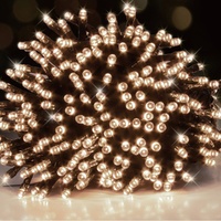 Solar USB Dual LED Fairy Lights 1000 Warm White