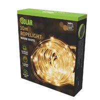 Solar Warm White Ropelight 10m