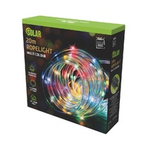 Solar Multicolour Ropelight 20m
