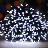 Solar USB Dual LED Fairy Lights 500 Cool White