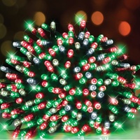 Solar USB Dual LED Fairy Lights 500 Christmas