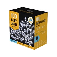 Solar Fairy Lights 100 Cool White
