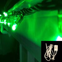 String Lights GREEN 10m + Controller