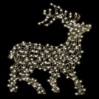 3D LED Standing Reindeer "Jazzella" Cool White 60cm