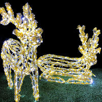 Reindeer Set "Jazzella & Daniella" Cool White 60cm