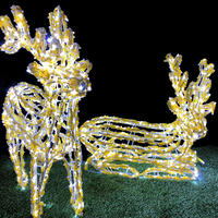 Reindeer Set "Jazzella & Daniella" Cool White 60cm
