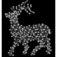 Standing Reindeer 3D - White 60cm