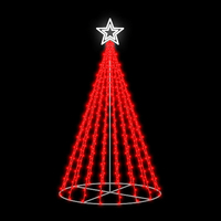 3D LED Christmas Tree RED 1.8m