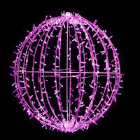 3D Sparkle Ball String Light 35cm Pink